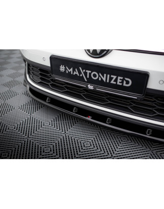 SPLITTER ANTERIORE V.1 Volkswagen Polo GTI Mk6 Facelift (Cod. M-VW-PO-6F-GTI-FD1G)