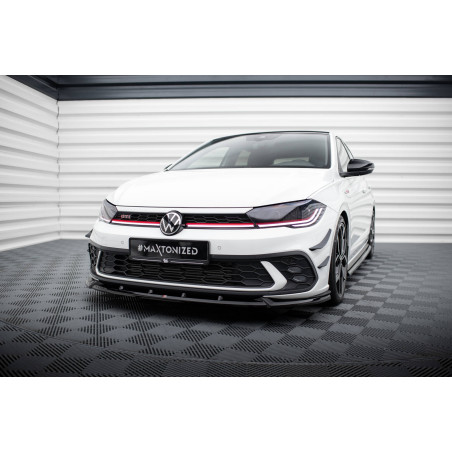 SPLITTER ANTERIORE V.2 Volkswagen Polo GTI Mk6 Facelift (Cod. M-VW-PO-6F-GTI-FD2G)