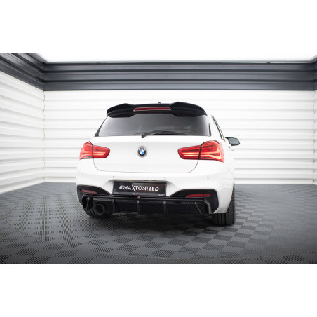 Sottoparaurti posteriore V.3 BMW 1 M-Pack F20 Facelift ((Versione 1x1 scarico)) (Cod. M-BM-1-F20F-M-