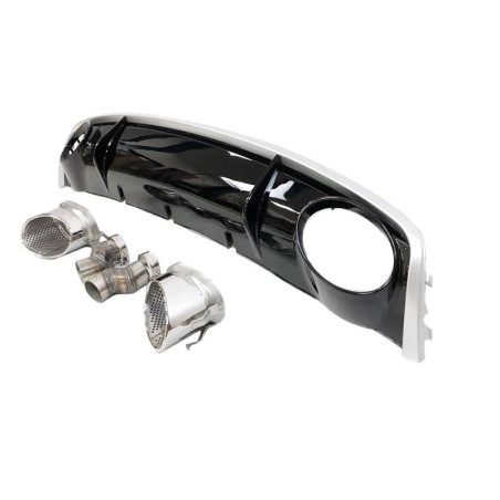 Diffusore Posteriore Audi A4 B8 Limousine / Avant 12-15 Look RS4 (Cod. E-TCA0219)