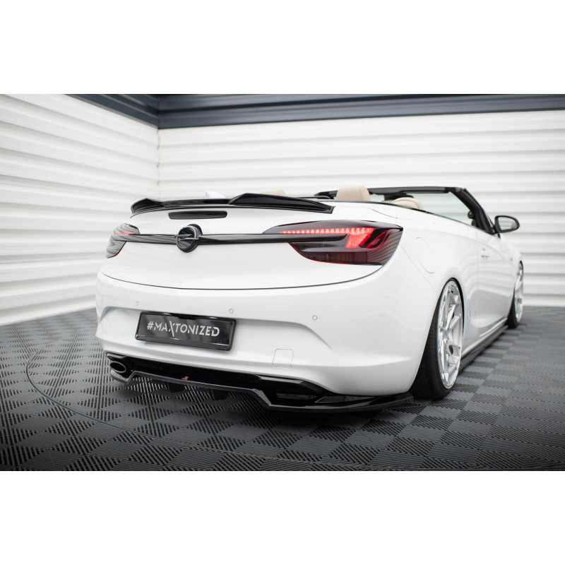 Splitter posteriore (con barre verticali) Opel Cascada (Cod. M-OP-CA-1-RD1G+RD2G)