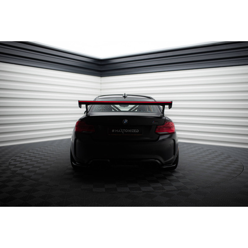 Spoiler in carbonio  + LED BMW M2 F87 / 2 / 2 M-Pack F22 (Cod. M-CF-BM-M2-F87-WING5-EXT-245-P+LED)
