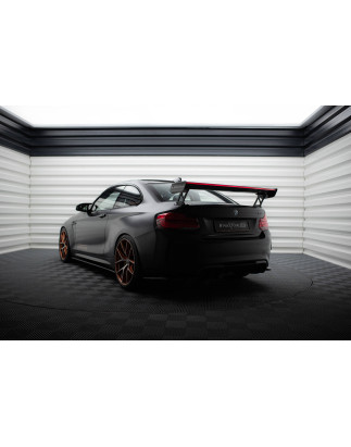 Spoiler in carbonio  + LED BMW M2 F87 / 2 / 2 M-Pack F22 (Cod. M-CF-BM-M2-F87-WING5-EXT-245-P+LED)