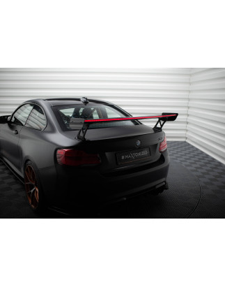 Spoiler in carbonio  + LED BMW M2 F87 / 2 / 2 M-Pack F22 (Cod. M-CF-BM-M2-F87-WING5-EXT-245-P+LED)