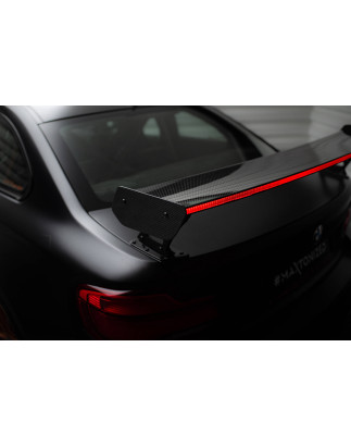 Spoiler in carbonio  + LED BMW M2 F87 / 2 / 2 M-Pack F22 (Cod. M-CF-BM-M2-F87-WING5-EXT-245-P+LED)
