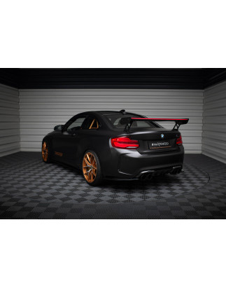 Spoiler in carbonio  + LED BMW M2 F87 / 2 / 2 M-Pack F22 (Cod. M-CF-BM-M2-F87-WING5-EXT-245-P+LED)