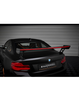 Spoiler in carbonio  + LED BMW M2 F87 / 2 / 2 M-Pack F22 (Cod. M-CF-BM-M2-F87-WING5-EXT-245-P+LED)