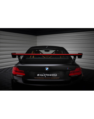 Spoiler in carbonio  + LED BMW M2 F87 / 2 / 2 M-Pack F22 (Cod. M-CF-BM-M2-F87-WING5-EXT-245-P+LED)