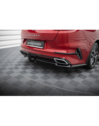 Splitter posteriore (con barre verticali) Kia ProCeed GT-Line Mk1 (Cod. M-KI-CE-3F-PRO-GTLINE-RD1G+R