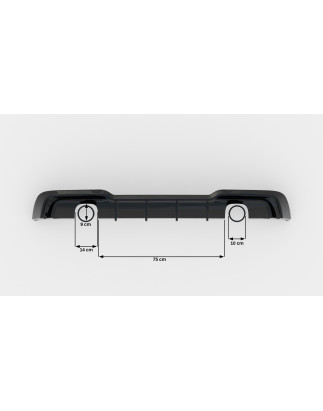 Sottoparaurti posteriore Audi A3 S-Line Sportback 8V Facelift (Version with single scaricos on both 