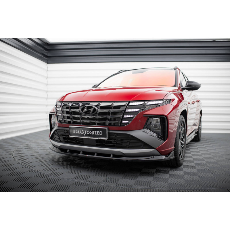 SPLITTER ANTERIORE V.1 Hyundai Tucson N-Line Mk4 (Cod. M-HY-TU-4-NLINE-FD1G)
