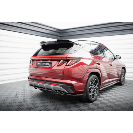 Splitter posteriore (con barre verticali) Hyundai Tucson N-Line Mk4 (Cod. M-HY-TU-4-NLINE-RSD1G+RD1G