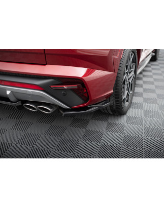 Splitter posteriore (con barre verticali) Hyundai Tucson N-Line Mk4 (Cod. M-HY-TU-4-NLINE-RSD1G+RD1G