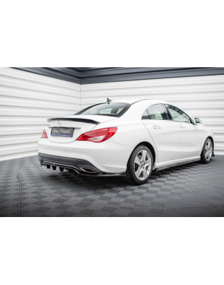 Splitter posteriore (con barre verticali) Mercedes-Benz CLA C117 Facelift (Cod. M-ME-CLA-117F-RD1G+R