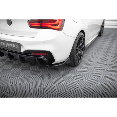 Splitters posteriori laterali (Sottop. posteriore V.3) BMW 1 M-Pack / M140i F20 Facelift  (Cod. M-BM