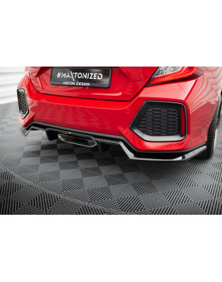 Splitter posteriore (con barre verticali) Honda Civic SI Mk10 (Cod. M-HO-CI-10-SI-RD1G+RD2G)