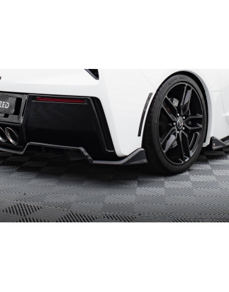 Splitter centrale posteriore (con barre verticali) Chevrolet Corvette C7 (Cod. M-CH-CO-C7-RD3G+RD2G)