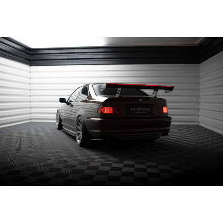 Spoiler in carbonio  + LED BMW 3 Coupe E46 (Cod. M-CF-BM-3-46-C-WING5-INT-245-P+LED)