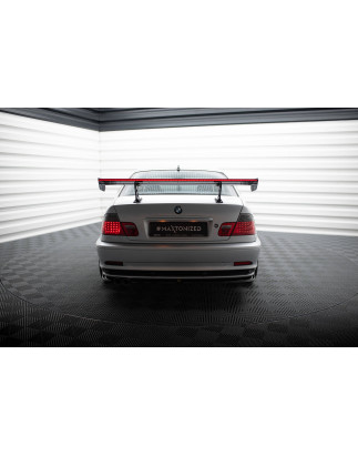 Spoiler in carbonio  + LED BMW 3 Coupe E46 (Cod. M-CF-BM-3-46-C-WING5-INT-245-P+LED)