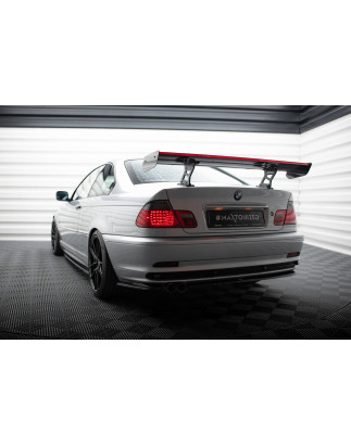 Spoiler in carbonio  + LED BMW 3 Coupe E46 (Cod. M-CF-BM-3-46-C-WING5-INT-245-P+LED)