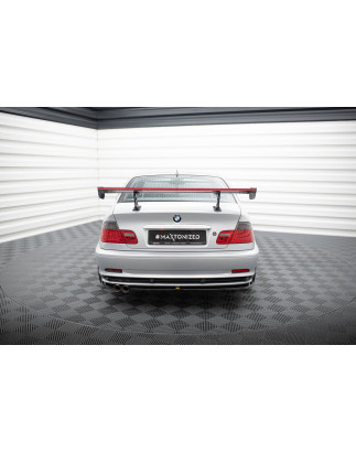 Spoiler in carbonio  + LED BMW 3 Coupe E46 (Cod. M-CF-BM-3-46-C-WING5-INT-245-P+LED)