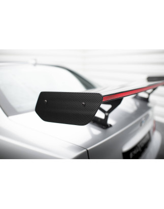 Spoiler in carbonio  + LED BMW 3 Coupe E46 (Cod. M-CF-BM-3-46-C-WING5-INT-245-P+LED)