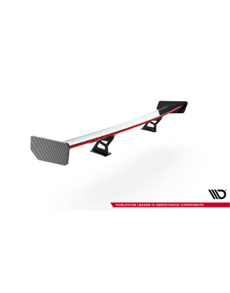 Spoiler in carbonio  + LED BMW 3 Coupe E46 (Cod. M-CF-BM-3-46-C-WING5-INT-245-P+LED)