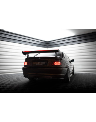 Spoiler in carbonio  + LED BMW 3 Coupe E46 (Cod. M-CF-BM-3-46-C-WING5-EXT-245-P+LED)