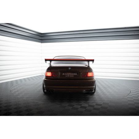 Spoiler in carbonio  + LED BMW 3 Coupe E46 (Cod. M-CF-BM-3-46-C-WING5-EXT-245-P+LED)