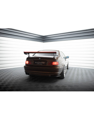 Spoiler in carbonio  + LED BMW 3 Coupe E46 (Cod. M-CF-BM-3-46-C-WING5-EXT-245-P+LED)