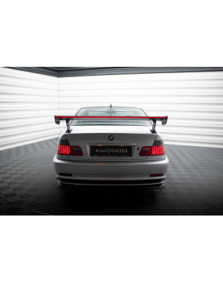 Spoiler in carbonio  + LED BMW 3 Coupe E46 (Cod. M-CF-BM-3-46-C-WING5-EXT-245-P+LED)