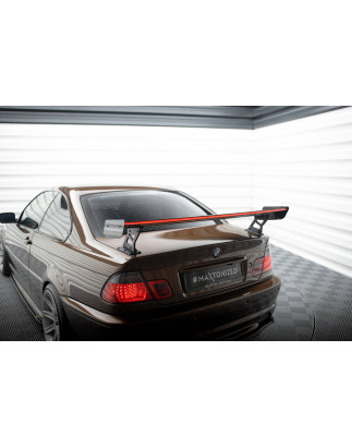 Spoiler in carbonio  + LED BMW 3 Coupe E46 (Cod. M-CF-BM-3-46-C-WING5-EXT-245-P+LED)