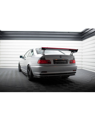 Spoiler in carbonio  + LED BMW 3 Coupe E46 (Cod. M-CF-BM-3-46-C-WING5-EXT-245-P+LED)