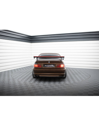 Spoiler in carbonio  + LED BMW 3 Coupe E46 (Cod. M-CF-BM-3-46-C-WING5-EXT-245-P+LED)