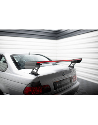 Spoiler in carbonio  + LED BMW 3 Coupe E46 (Cod. M-CF-BM-3-46-C-WING5-EXT-245-P+LED)