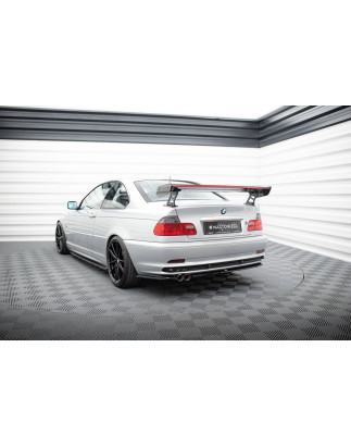 Spoiler in carbonio  + LED BMW 3 Coupe E46 (Cod. M-CF-BM-3-46-C-WING5-EXT-245-P+LED)