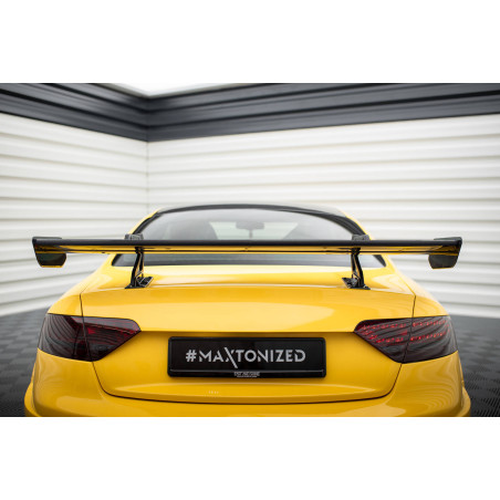 Spoiler in carbonio con supporto superiore  Audi A5 Coupe 8T (Cod. M-CF-AU-A5-1-WING5-UPP-245-P)