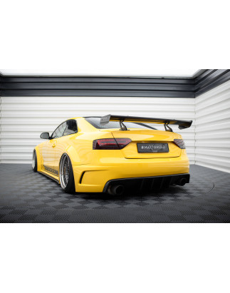 Spoiler in carbonio con supporto superiore  Audi A5 Coupe 8T (Cod. M-CF-AU-A5-1-WING5-UPP-245-P)