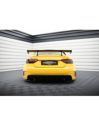 Spoiler in carbonio con supporto superiore  Audi A5 Coupe 8T (Cod. M-CF-AU-A5-1-WING5-UPP-245-P)