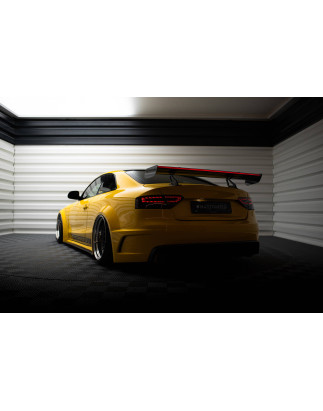 Spoiler in carbonio con supporto superiore + LED Audi A5 Coupe 8T (Cod. M- CF-AU-A5-1-WING5-UPP-245-