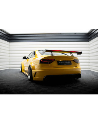 Spoiler in carbonio con supporto superiore + LED Audi A5 Coupe 8T (Cod. M- CF-AU-A5-1-WING5-UPP-245-