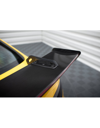 Spoiler in carbonio con supporto superiore + LED Audi A5 Coupe 8T (Cod. M- CF-AU-A5-1-WING5-UPP-245-