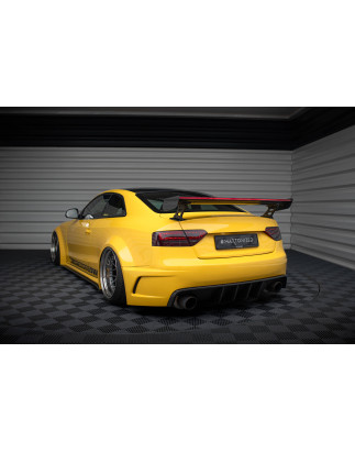 Spoiler in carbonio  + LED Audi A5 Coupe 8T (Cod. M-CF-AU-A5-1-WING5-EXT-245-P+LED)