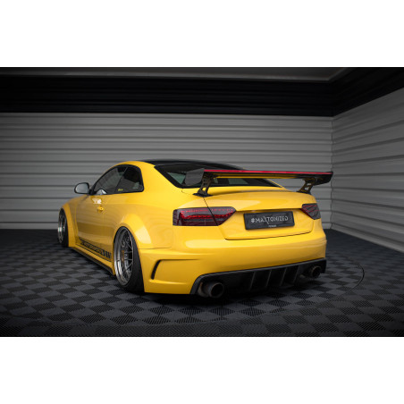 Spoiler in carbonio  + LED Audi A5 Coupe 8T (Cod. M-CF-AU-A5-1-WING5-EXT-245-P+LED)