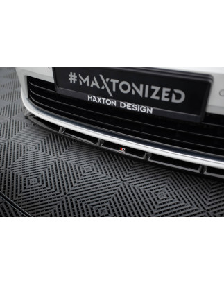 SPLITTER ANTERIORE V.5 + Flaps Volkswagen Golf R / R-Line Mk7 (Cod. M-VW-GO-7-R-FD5G+FSF1B)
