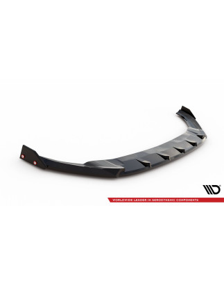 SPLITTER ANTERIORE V.5 + Flaps Volkswagen Golf R / R-Line Mk7 (Cod. M-VW-GO-7-R-FD5G+FSF1B)