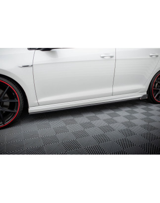 Diffusori minigonne V.3 + Flaps Volkswagen Golf R / R-Line Mk7 (Cod. M-VW-GO-7-R-SD3G+SF1B)