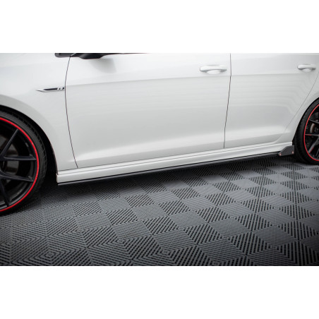 Diffusori minigonne V.3 + Flaps Volkswagen Golf R / R-Line Mk7 (Cod. M-VW-GO-7-R-SD3G+SF1B)