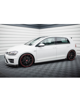 Diffusori minigonne V.3 + Flaps Volkswagen Golf R / R-Line Mk7 (Cod. M-VW-GO-7-R-SD3G+SF1B)