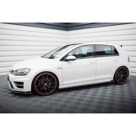 Diffusori minigonne V.3 + Flaps Volkswagen Golf R / R-Line Mk7 (Cod. M-VW-GO-7-R-SD3G+SF1B)